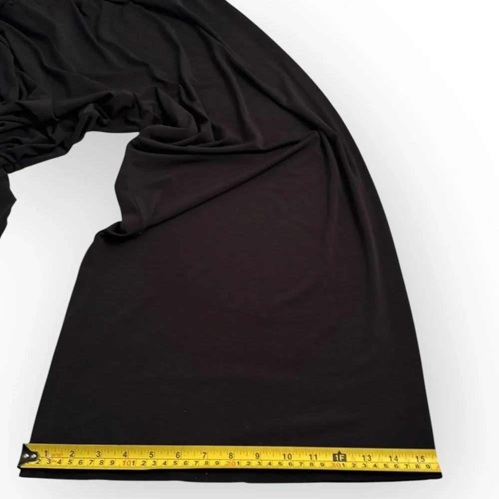 VINCE CAMUTO Faux Wrap Wide-Leg Jersey Jumpsuit, XL, Black - Picture 15 of 16